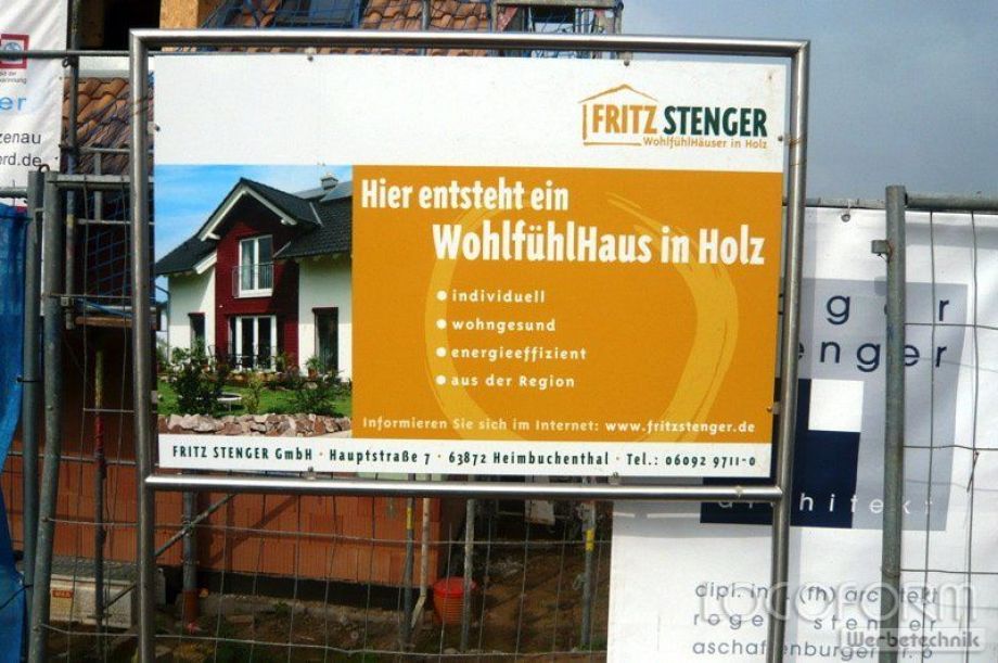 Beschriftung von Werbeschildern und Firmenschildern - Logoform Werbetecnhnik GmbH Heusenstamm